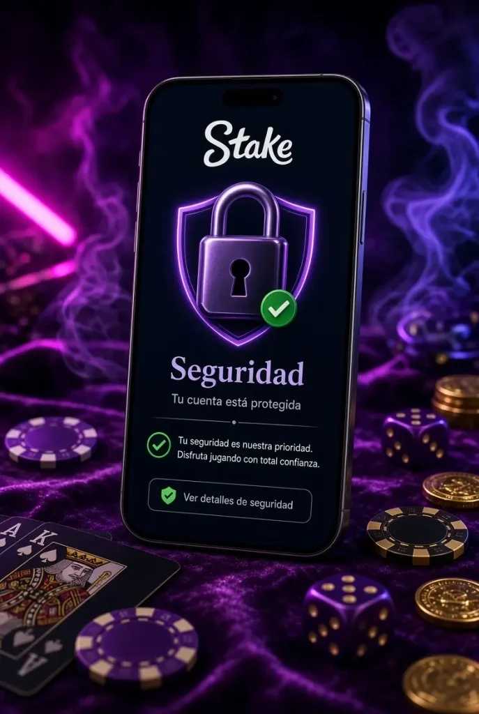 Teléfono con la página de seguridad